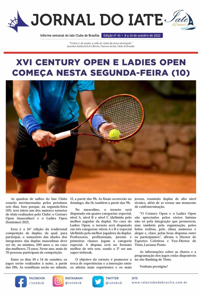 Informações do Torneio TieBreak Tennis & Fitness Open 2022