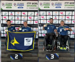 Dupla de mesatenistas do Iate avança quatro posições no ranking mundial