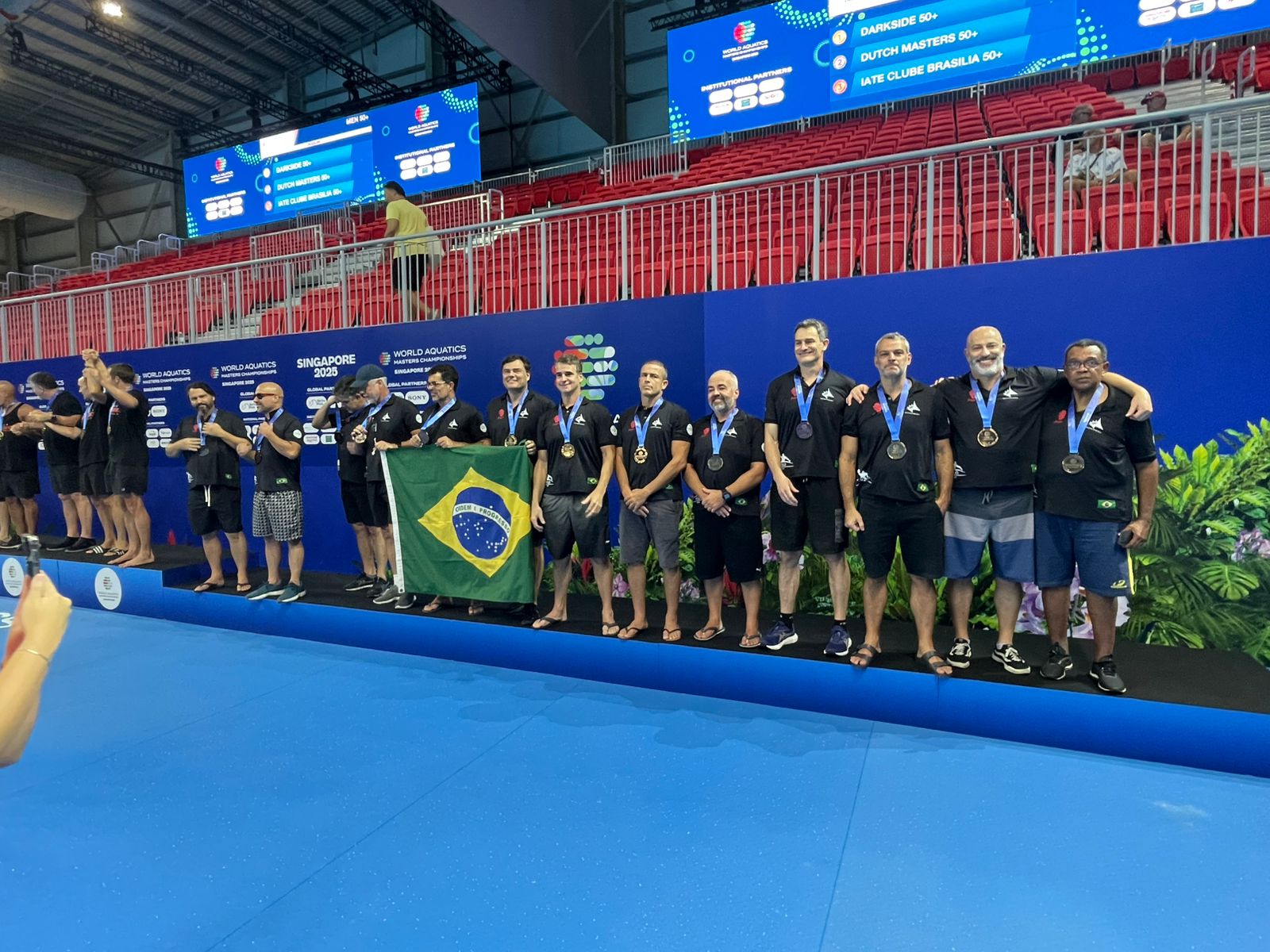 Equipe de polo aquático do Iate conquista bronze no mundial de Singapura