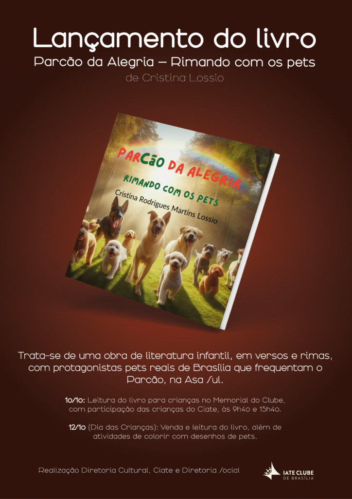 Dia das Crianças: participe do lançamento do livro “Parcão da Alegria”
