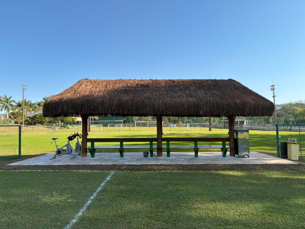 Novo quiosque do campo de futebol está finalizado
