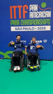 Iranildo e Guilherme conquistam medalhas no Pan-Americano de tênis de mesa