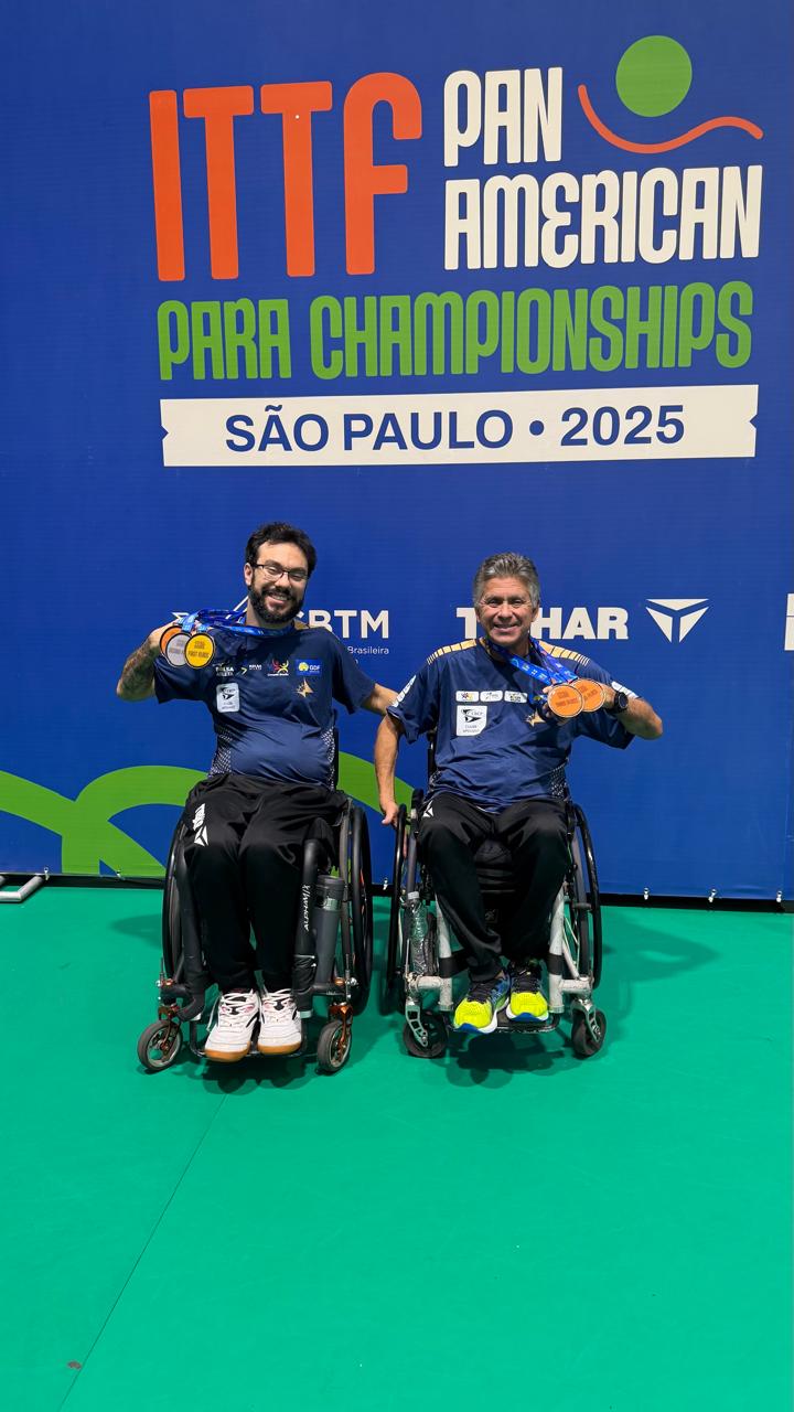 Iranildo e Guilherme conquistam medalhas no Pan-Americano de tênis de mesa
