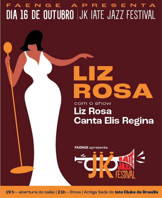 Liz Rosa homenageia Elis Regina no JK Iate Jazz Festival