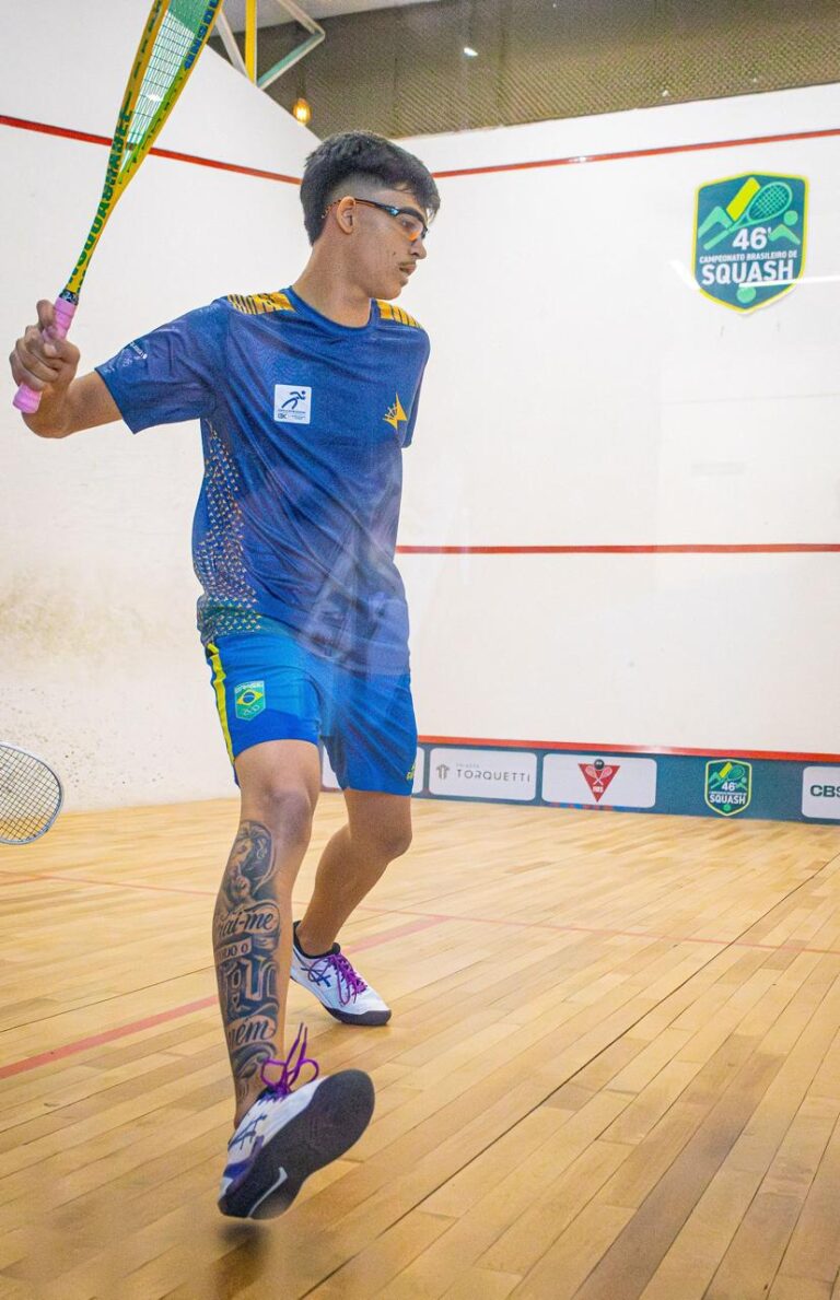 Matheus Frabetti no Campeonato Sul-Americano de Squash