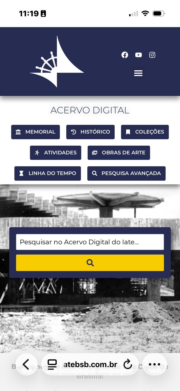 Novo site do acervo histórico da Diretoria Cultural