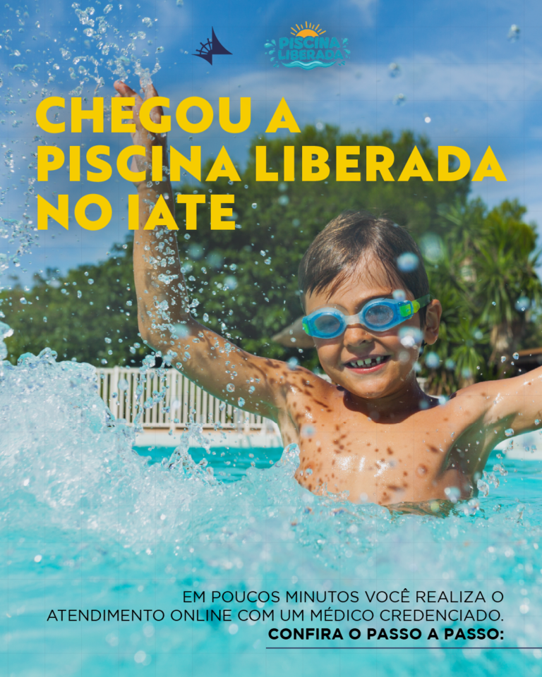 Chegou a piscina liberada no Iate