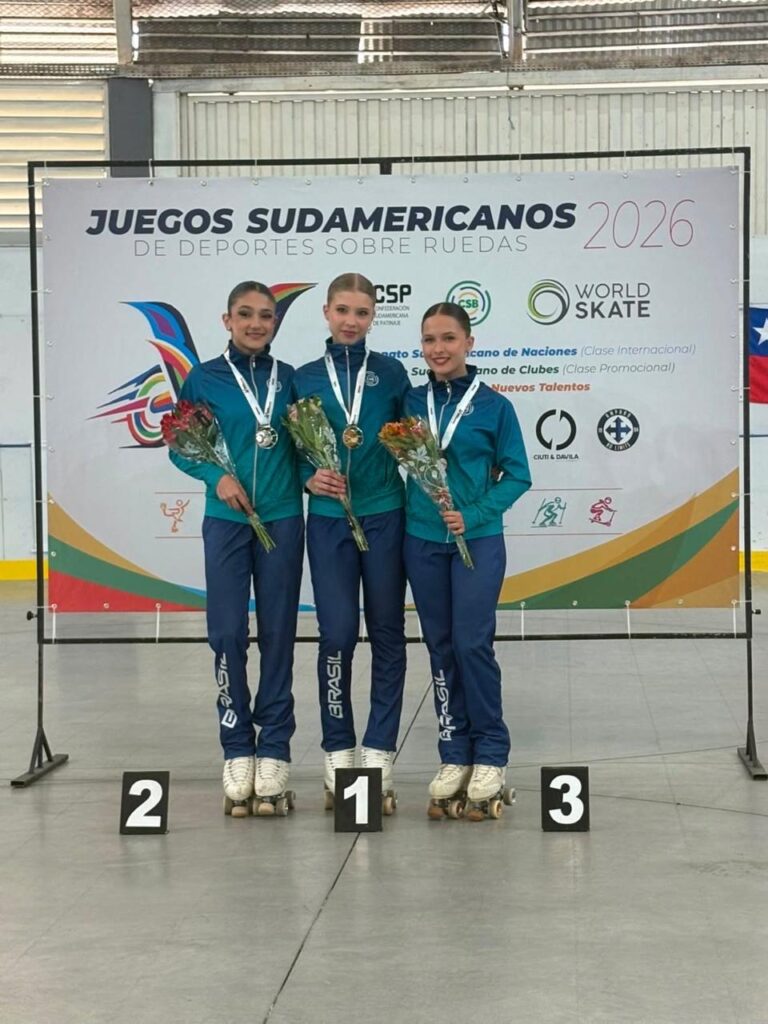 Patinadores conquistam cinco pódios nos Jogos Sul-Americanos