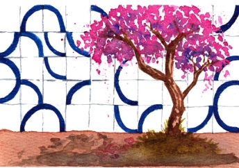 Aluna de aquarela do Iate participa de projeto mundial da Winsor & Newton